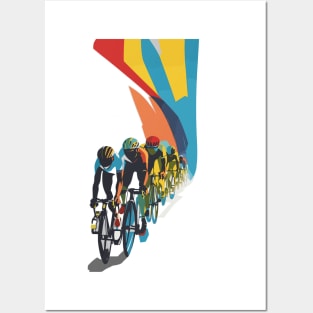 Cycling - low poly Peloton Posters and Art